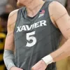 잼 커스텀 Xavier Musketeers 농구 저지 Souley Boum Zach Freemantle Jack Nunge Colby Jones Adam Kunkel 남자 여자 청소년 어린이 NCAA Jerseys