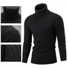 Blusas masculinas simples suéter esbelto tricotado quente gússulo casual twist masculino pulôver