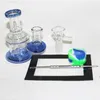 Mini -glazen bong met 4,5 inch kleine 14 mm vrouwelijke dikke pyrex beker reisglas water waterpijpen recycler recycler rigs voor roken