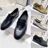 The Row Loafers womens slip-on shoes Platform Luxury Designer Dress Shoes Classic Fashion Crocodile Leather One Stirrup Office Career Dinner Wedding Casual Shoes