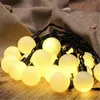 Strings 5 ​​stcs/lot Outdoor 40mm Big Size Ball Led String Licht 220V/110V 5m 20leds Fairy Christmas Tree Decoration for Party Garden