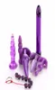 7st Anal Plug Kit med vibrator vuxen sexleksaker multifunktionella rumpa pluggar bdsm flirt spel anal massage verktyg set för kvinnor män y15399523