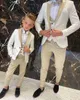 Ensembles de vêtements Motif floral Garçon Costumes Formels Dîner Tuxedos Petits Garçons Garçons D'honneur Enfants Pour La Fête De Mariage Costume De Bal Porter Ensembles De Blazers W0224