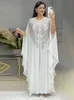 Giyim Etnik Giyim Abayas Kadınlar İçin Dubai Xury 2022 Şifon Bouubou Müslüman Moda Elbise Kaftan Marocain Düğün Partileri Djeab