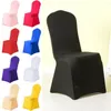 Pokrywa krzesła 4 kolory Wedding Spandex Stretch Cover do restauracji bankiet El Dining Party Universal