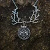 Цепи 12 шт. Тройная луна Пентаграмма Wicca Pendants Countrace Chain Модные украшения