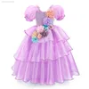 Girl's Dresses Mirabel Madrigal Come Charm Girl Princess Dress Fancy Kid Encanto Carnival Halloween Party Clothes Child Prom Vestidos