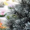 Decoratieve bloemen 2023 Zwart dennennaald Kerstboom met sneeuw Outdoor Home El winkelcentrum Decoratie essentieel