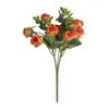 装飾的な花かなり偽のシルクの花エレガントな幻想ローズテーブルセンターピースシミュレーション