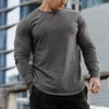 Mens TShirts Casual Long sleeve Cotton camouflage Tshirt Men Gyms Fitness Workout Skinny t shirt Autumn Male Tee Tops Sporty Clothing 230224