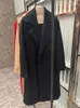 Damenjacken Herbst und Winter Highend M Family Kamel Wolle Cashmere Coat Damen Long Water Ripple Frauen 230223