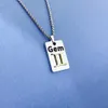 12 Twelve constellations titanium steel necklace small crowd design ins stainless steel lovers' best friend type clavicle chain