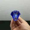 New Blue Cobra Bubble Head Glass Bongs Pipe à fumer en verre