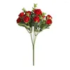 Decorative Flowers Pretty Faux Silk Flower Elegant Fantastic Imitation Rose Table Centerpieces Simulation