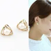 Aiguille en argent s925 version coréenne des nouvelles boucles d'oreilles en perles tempérament féminin simple tout assorti goujons Douyin le même type d'accessoires d'oreille