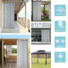 Cortinas puras cortinas ao ar livre cortina à prova d'água de luz do solote para pátio Pérgola coberta terraço gazebo dock casa de praia 230223