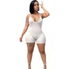 Macacões com nervuras sexy de grife feminino verão sem mangas macacões com alças espaguete casuais decote em V bodycon playsuit de uma peça macacão roupa de clube roupas por atacado 9325