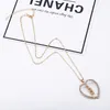 Pendanthalsband Fashion Crystal Initial A-Z 26 Letters Heart Pendent Name Necklace For Women Charm Gold Color Chain Choker Jewelry Gift