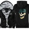 Sweats à capuche pour hommes Stop Skull Cartoon 2023 Arrivée Mens Raglan Épaissir Vestes Hiver Mans Manteaux Style Coréen Zipper Hipster Moletom Masculino