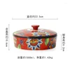 Miski kreatywne ceramiczne pokrywę mis sałatka owocowa ręcznie pomalowana spersonalizowana zupa do przechowywania biżuterii duże ozdoby z