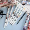 1pcs High Capacity Genshin Impact Random Gel Stretchy Pen 0.5mm Black Core Delivery Office Accessories School Supplies