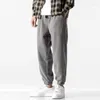 Men's Pants Spring Autumn Fleece Korean Versatile Haren Loose Joggings Work Clothes Drop Croch Harem Jogger Sweatpant Man Trousers