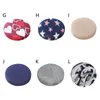 Chair Covers 1pc Round Cover Bar Elastic Printing Family Office Decoration Flower