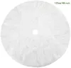 Décorations de noël 78/90/122 cm arbre jupe fausse fourrure tapis flocon de neige blanc peluche tapis maison année décoration Noel tablier Ornam