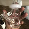 Rick Glass Juice Box Bong Becheröl Rigs Wasserpfeifen berauschende Glass Dab Rigs Rauchwasserpfeifen mit 14-mm-Verbindung