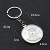 Anneaux clés 50 ans Super perpétuel calendrier Key Chain Bottle Opender Key Rings Astrology Keychain Party Gift Hateder Gift Jewe