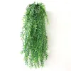Fiori decorativi Piante artificiali Vite Pianta in plastica verde Foglie Giardino Decorazione domestica Simulazione Erba Foglia finta Edera