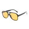 Sunglasses 2022 Vintage Pliot Sunglasses Womens Brand Designer Tint Color 95166 G230223