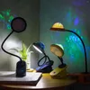 Bordslampor LED -uppladdningsbara läsningslampor Projektion Långt uthållighet Färgglada lampa vardagsrum Sovrum Kreativ inredning för barn barn