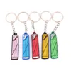 Nyckelringar Nytt musikinstrument Silikongitarr PVC Soft KeyChain Cartoon Liten Gift Pendant K5156