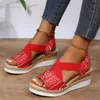 Sandals Summer Sandals Damesschoenen 2022 Trend Wedge Platform Casual platte ontwerper Elegante feesthakken Gratis verzending Sandalias de Tacon Z0224