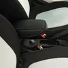 Auto Organizer Aufbewahrungsbox Leder Armlehne für Smart 453 Fortwo Forfour 2023-2023 Innenzubehör Schwarz