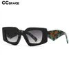 Sunglasses 53368 Retro Rectangular Cat Eye Sunglasses Women Men Brand Modern Large Frame Trend New Wide Leg Sun Glasses UV400 G230223