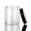 Opslagflessen Groothandel 400 g 400 ml doorzichtige plastic pot en deksels lege voedselcontainers make -up doos reisfles gezichtsmasker container