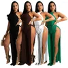 Women's Swimwear Swimming Dress For Woman Sexy Cover Up Female Bikini Beach Coverups Women Swimsuit Swim Long Wear Sleeveless Bind