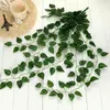 Decorative Flowers 1pc Artificial Ivy Vine Leaf Garland Green Rattan Plants Fake Foliage Household Decor Beautify The Environment L6