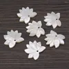 Pendant Necklaces Wholesale5PCS Natural Freshwater Shell Leaf Bead For Jewelry Making DIY Necklace Earring Accessories Charms Gift 27x27mm