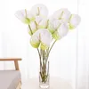 Decorative Flowers Artificial Plant Single 3D Succulent Lotus Leaf Garden Green Fake Decoration Pond Home Living Room Party Display Supplies