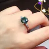 Meisjes en studenten 2 karaat diamanten ring blauw groen zirkon diamant geometrisch wit goud vergulde ring feest sieraden verjaardagscadeau