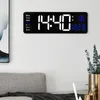 Horloges murales Grande horloge électronique Télécommande Temp Date Mise hors tension Table de mémoire Double alarme murale LED numérique