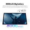 Tienkim 10,1 tum surfplatta PC 8000mAh stor batterikapacitet Dual SIM -kortplats 512 GB 3G 4G