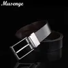 Ceintures Ceinture réversible pour hommes ceintures en cuir pour hommes Cinturones Para Hombre Ceinture Homme marque de luxe jean boucle ardillon Cintura Z0223