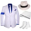 Men S TRACKSUITS CLASSIC MJ Michael Smooth Criminal Stripe Sacka Jacket Blazer Full Set for Fans Party Show Imitation Anpassa Gift 230224