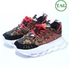 Top Italy Running Shoes reflective chain reaction sneakers triple black white multi-color suede red blue yellow fluo tan luxury men women designer Trainers