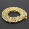 2023 Top Quality Crystal Crystal Bling Rhingestone High Hip Hop Fashion Alliage Collier Men Men Trends