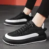 Kledingschoenen mannen gevulkaniseerd sneakers tennissport pu slipon mix kleur goede kwaliteit skateboarden wandelen casual schoen voor mannelijke 230224